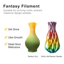 SUNLU SILK PLA 3D Filament 1.75MM 1KG Close To SILK Texture Effect No Bubble Eco-Friendly Biodegradable Odorless Low Shrinkage