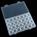 HOMFUN 28/56 Slots Diamond Painting Plastic Storage Box Embroidery Accessory Case Clear Beads Storage Boxes Cross Stitch Tools