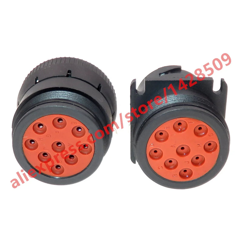 1 Set 9 Pin HD16-9-1939P HD16-9-1939S Auto Diagnose Interface Wire Connector Male Female Wiring Harness Waterproof Socket