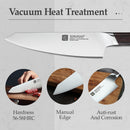 XINZUO 8" Chef Knife DIN 1.4116 Stainless Steel Germany Kitchen Knives Cutting Peeler Vegetable Knife  Ebony Handle Gift Case