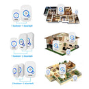 Fuers M557 Türklingel Wasserdichte drahtlose Funkklingel für Zuhause Intelligente 32 Melodien Smart Türklingel Alarm mit Batterie