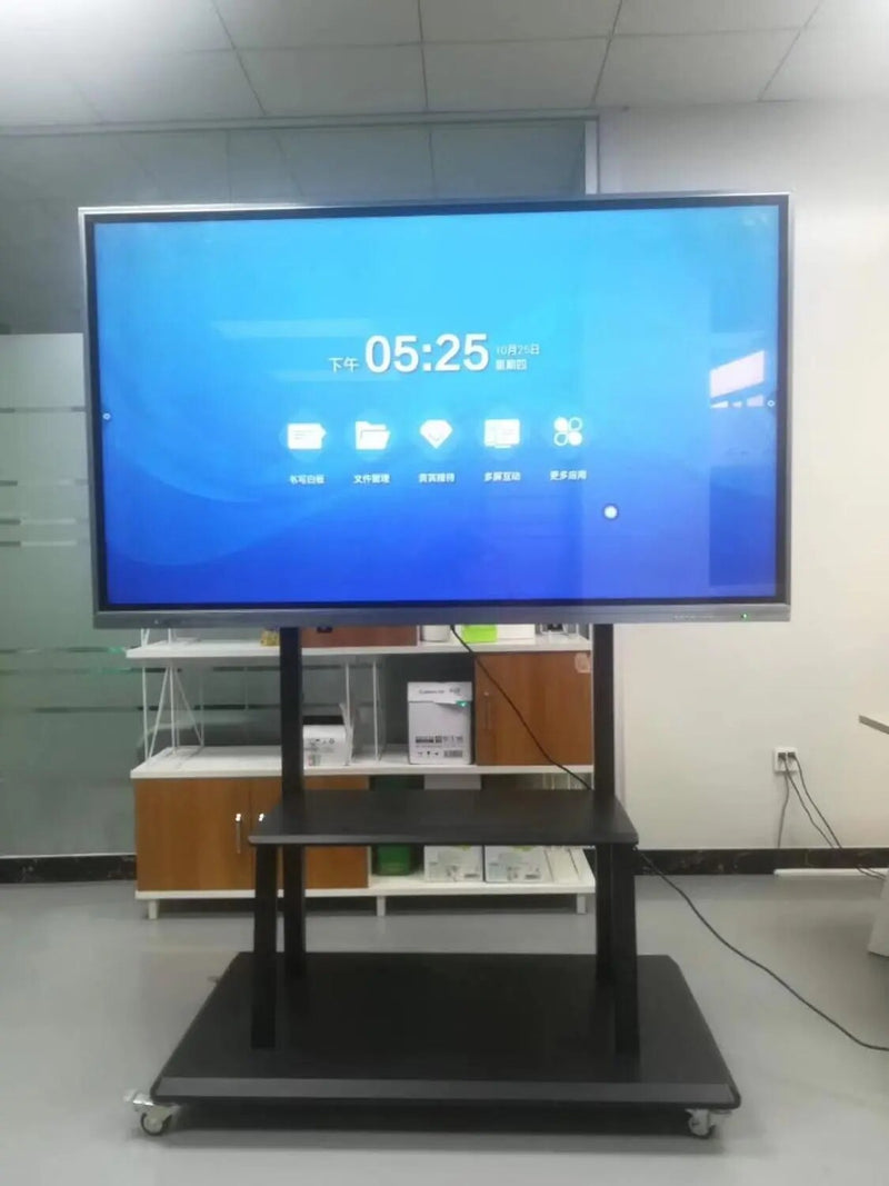 75"86"100 inch TV function Educational meeting teaching board TouchScreen Interactive smart whiteboard with pc built in