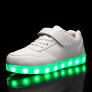 Size 25-37 Children Led Shoes Glowing Sneakers Kid Krasovki with Backlight USB Light Up Shoes Luminous Sneakers for Boys Girls