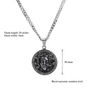 Luxury Hiphop Street Style Snake Medusa Pendant Men Stainless Steel Necklace Cuba Chain Necklaces Pendants For Men Jewelry