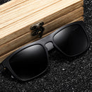 GM New Arrivals Black Wooden Polarized Sunglasses for Men Bamboo Sunglasses Red UV400 Lenses Fashion Driving Shades carton S5523