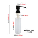 Spülbecken Seifenspender Flüssigseifenflasche Manuell drückender Seifenlotion-Spender Küchenzubehör 300ml