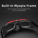 ROCKBROS Polarized Sports Glasses Men Sunglasses Road Cycling Glasses Mountain Bike Glasses Goggles Eyewear 5 Lens MTB Glasses