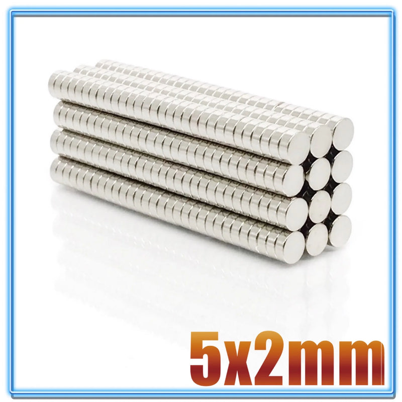 100Pcs Mini Small N35 Round Magnet 5x1 5x1.5 5x2 5x3 5x4 5x5 mm Neodymium Magnet Permanent NdFeB Super Strong Powerful Magnets