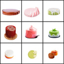SHENHONG Multiple Mousse Cake Mold Cylinder-Shaped Silicone Mould Dessert Decoration Accessories Muffin Pan Baking Tools