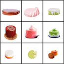 SHENHONG Mehrfach-Mousse-Kuchenform, zylinderförmige Silikonform, Dessert-Dekorationszubehör, Muffinblech, Backwerkzeuge
