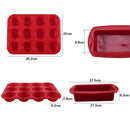 Silikon-Backform für Gebäck, Kuchenform zum Backen, Silikonformen für Gebäck, Muffin, rund, rechteckig, Silikon-Backform