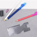 INNE 1Pcs Metal Sewing Measuring Gauge Stainless Patchwork Precision Ruler Tool Tailor Craft Cut Apparel Supplies Accessories