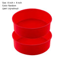 2/4pcs Random color Round Shape Cake Silicone Mold Kitchen Bakeware Cake Tools DIY Desserts  Mousse Silicone Molds For Baking