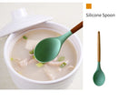 The Atelier | Non-Stick Silicone Kitchen Utensil Set with Wooden Handles