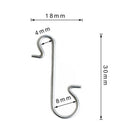 50pcs Christmas Ornaments Metal S-Shaped Hooks Holder Christmas Tree Ball Pendant Hanging Decorations for home Navidad New Year