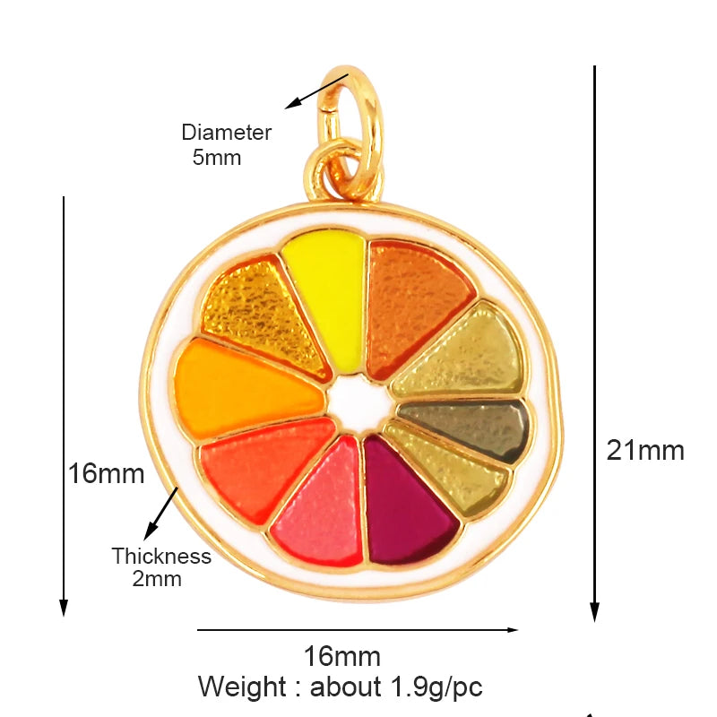 3D Fruit Strawberry Grape Mango Pineapple Water Melon Cherry Banana Charm Pendant , Jewelry Necklace Bracelet Making Supply M15