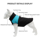 Winter Dog Pets Clothes Clothing for Small Large Dogs Waterproof Pet Jacket Dog Coat Chihuahua Padded Vest Zipper Jacket Coat