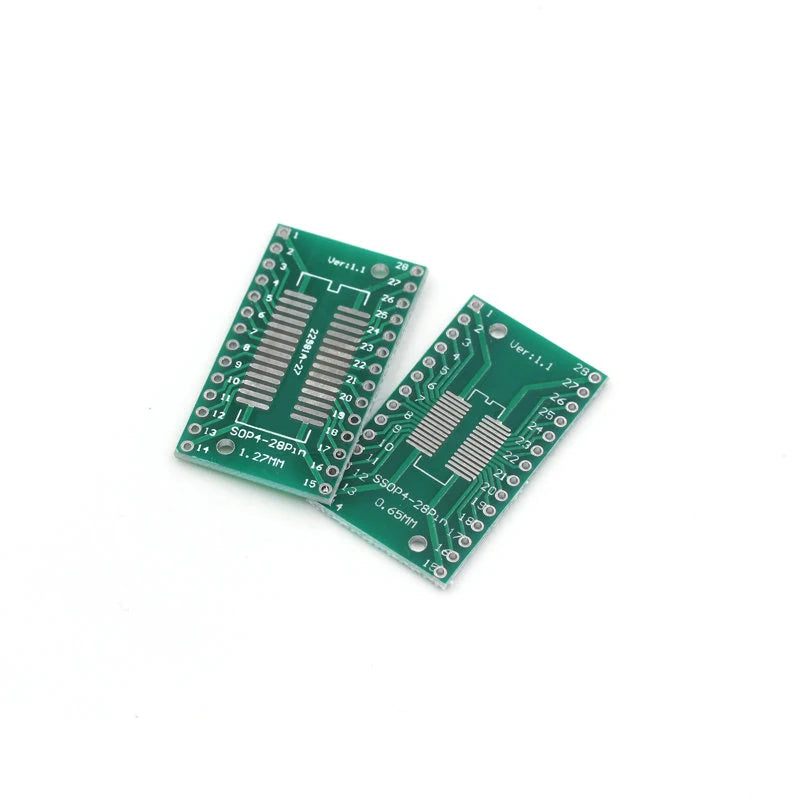 10PCS PCB Board Kit SMD Turn To DIP Adapter Converter Plate SOP MSOP SSOP TSSOP SOT23 8 10 14 16 20 28 SMT To DIP