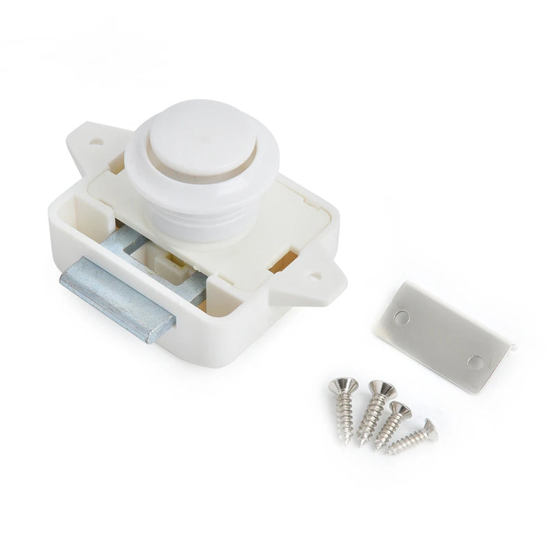 NAIERDI 10PCS Camper Car Push Lock Diameter RV Caravan Boat Motor Home Cabinet Drawer Latch Button Locks Furniture Hardware