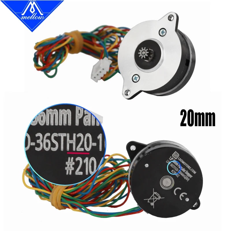 Mellow High Temperature LDO NEMA14 36mm Motor LDO-36STH17-0354AHG/LDO-36STH20-1004AHG For Orbiter/Sherpa Mini Extruder Voron 2.4