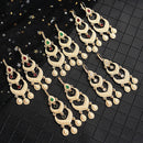 Moroccan Style Earrings for Women's Wedding Party Jewelry with Rhinestone Droplet Shape