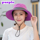 K106 Women's Bucket Hat Panama 2021Fashion Sun Visor Breathable Fisherman Protection Hat Ponytail Cap Summer Hats Beach Sun Hats