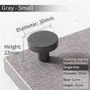 KAK Gold Cabinet Knobs Black Kitchen Handles Zinc Alloy Colorful Furniture Knobs for Kids Room 30mm Cupboard Door Pulls Hardware