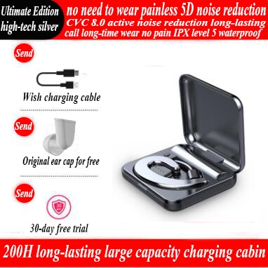 The integrated bone conduction type hanging ears monaural bluetooth wireless headset, wireless headset with warehouse