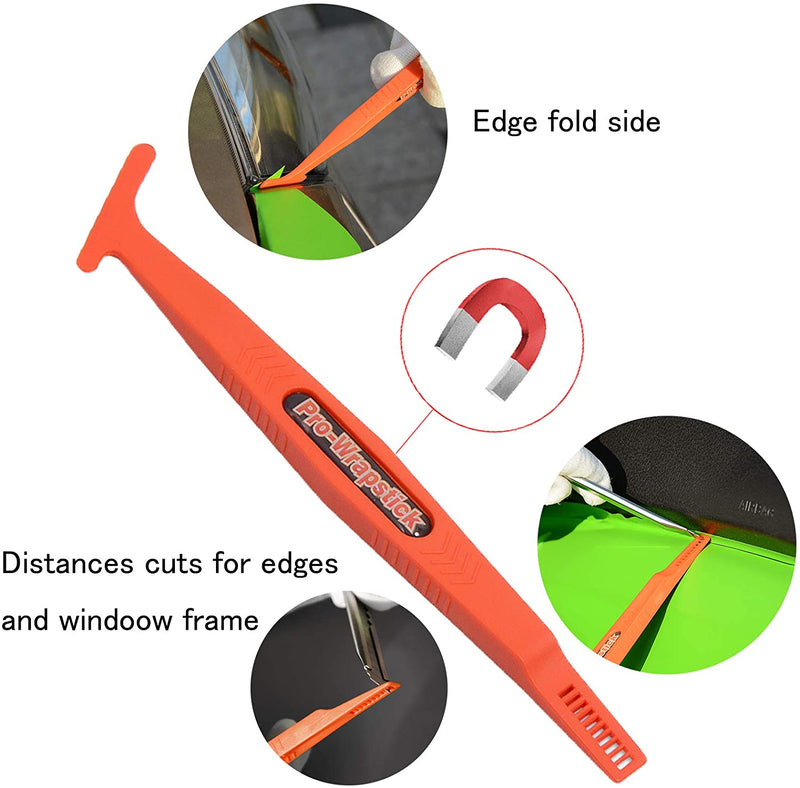 FOSHIO Vinyl Film Car Accessories Wrap Tools Kit Carbon Sticker Installing Rubber Scraper Window Tinting Magnet Squeegee Knife