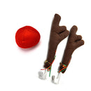 2 Antlers+1 nose Cute Vehicle Nose Horn Costume Set Horn And Red Nose Christmas Supplies Rudolf Reindeer Christmas Car Decor
