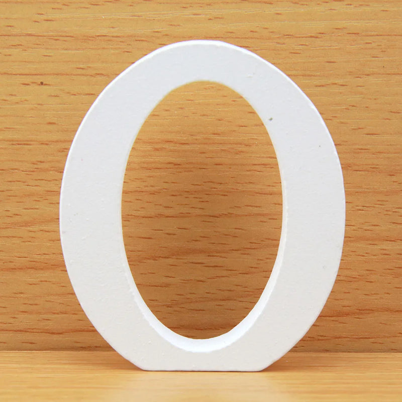 8 CM Letras Decorativas Grandes White Wooden Letters Home Decor Wedding Decoration DIY Personalised Name Design Free Standing