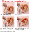 1PC Sterilized Disposable Safety Ear Piercing Device+Sterile Bezel Crystal Stud No Sharp Body Piercing Jewelry Suitable Baby
