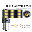 2 Stücke 1156 BA15S P21W BAU15S PY21w 3156 T20 7440 W21W Canbus LED-Lampen 3014 120SMD Kein Fehler Zweifarbige Blinkerleuchte KEIN Blinken