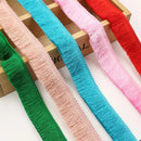 5Yards/Lot (günstige, dicke Quastenborte 2,8 cm breit Polyester Vorhang-/Kissenborte Ohrring-/Taschen-Dekorativer Spitzenfransen-Besatz zum Nähen