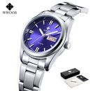 Montre Femme 2023 WWOOR Fashion Ladies Watches Waterproof Quartz Silver Clock Women Automatic Date Dress Wrist Watch Reloj Mujer