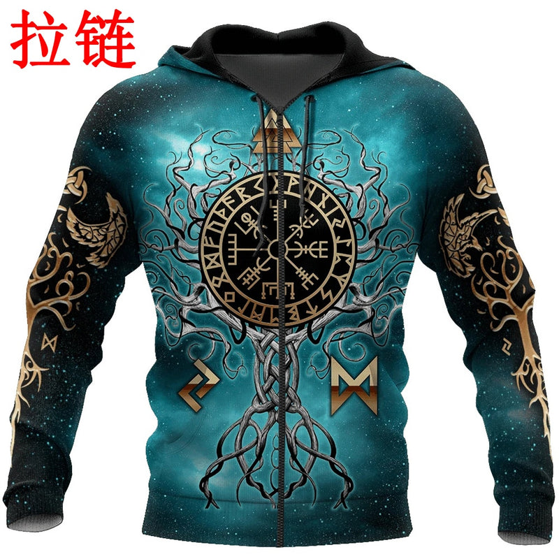 Yggdrasil - Norse Tree Of Life Viking symbol 3D Printed Hoodie Harajuku Streetwear Pullover Unisex Casual Jacket Tracksuit