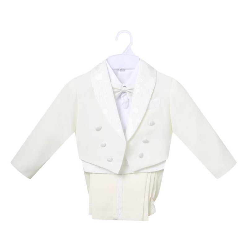 Hot Sale~~Little Boy Tuxedo/Wedding Party baby Boy Suit/Gentleman Bowtie Baby Boys 5-piece Suit Set 118