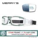 MERRYS DESIGN Men Sport Glasses Frame For Basketball Football Outdoor Sports Prescription Glasses Anti-fog Anti-impact S3035