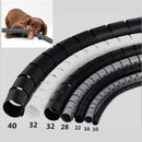 5 Meters 16FT Cable Management Protector Wire Wrap Cord Tidy Organizer Tube Hider Flexible Expandable Home Office Wire Concealer
