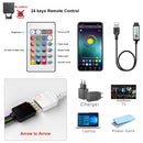 Bluetooth USB LED-Streifenlicht 5050 SMD 5V USB RGB Lichter Flexibler LED-Lampenstreifen RGB Selbstklebend TV Schreibtisch Diode