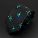 Trendy Design Men's Microfiber Jacquard Necktie Animal Plant Skull Flower Woven Tie Wedding Party Father's Day Birthday Gift