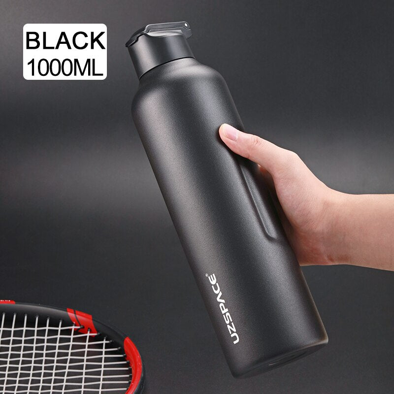 New 27oz 34oz Stainless Steel Water Bottle with straw Vacuum Flasks Insulated Travel Portable Thermal To Climb 1000ml thermos