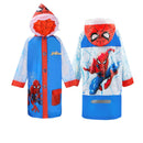 Captain High Quality kids Raincoat Inflatable Cap Children US Captain  Rainproof Poncho Boys Rainwear Rainsuit Outdoor gifts