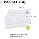 SHENHONG Mehrfach-Mousse-Kuchenform, zylinderförmige Silikonform, Dessert-Dekorationszubehör, Muffinblech, Backwerkzeuge