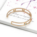 Glücksbringer Offene Manschettenarmreif Goldfarben Kupfer Mehrfarbiger Türkischer Böser Blick Armreif für Frauen Mädchen Modeschmuck BD168