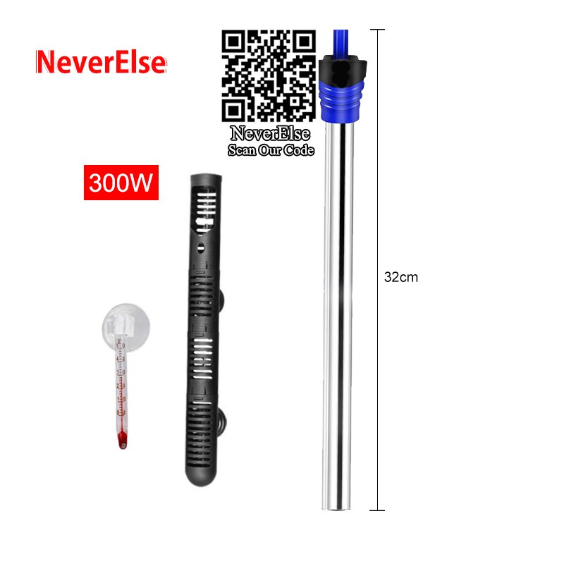 Super Aquarium Heater Submersible Heating Rod 17-35DegreeCelsius Adjustable 50/100/200/300/500W to Control Fish Tank Temperature