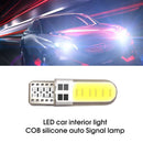 10PCS LED Car Interior Light COB Marker Lamp T10 W5W 12V 168 194 501 Side Wedge Parking Bulb Canbus Auto For Lada Car Styling