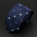 Trendy Design Men's Microfiber Jacquard Necktie Animal Plant Skull Flower Woven Tie Wedding Party Father's Day Birthday Gift
