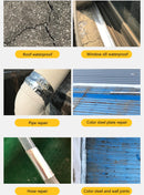 Aluminum Foil Butyl Rubber Tape Self Adhesive High temperature resistance Waterproof for Roof Pipe Repair Stop Leak Sticker