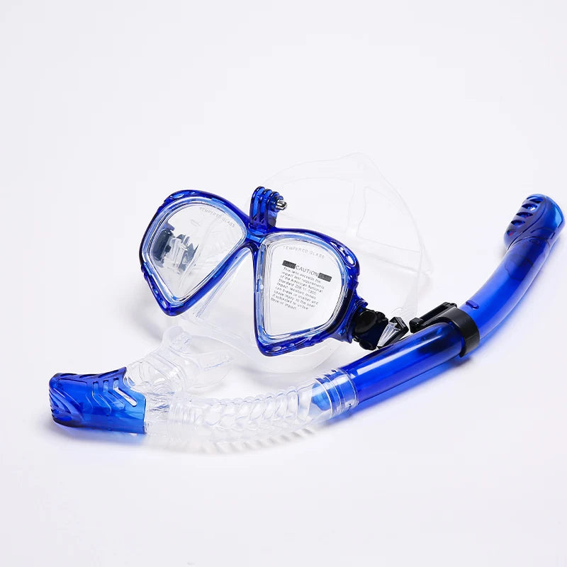 Fashion snorkeling mask snorkel set diving mask  swimming goggles snorkel is suitable for GoPro underwater sports camera